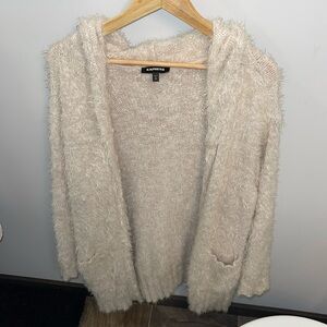 EXPRESS Fuzzy Cardigan